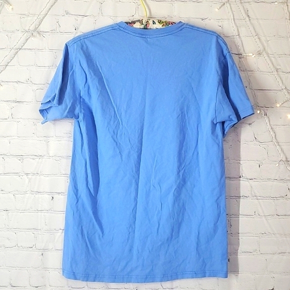 Hot Topic Led Zeppelin Blue & Pink Vintage Inspired Band Tee Womens Size Medium - Picture 8 of 11